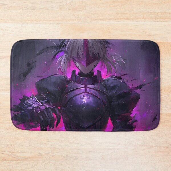 Item preview, Saber Alter Fate Stay Night Dark Knight Armor Purple Glow Shadow Mood designed and sold by SuperTeamCanada.