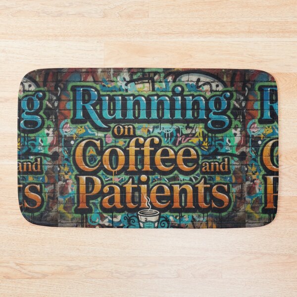 Item preview, Running on coffee and patients graphic design Humor Tee, brafdesign designed and sold by Brafdesign.