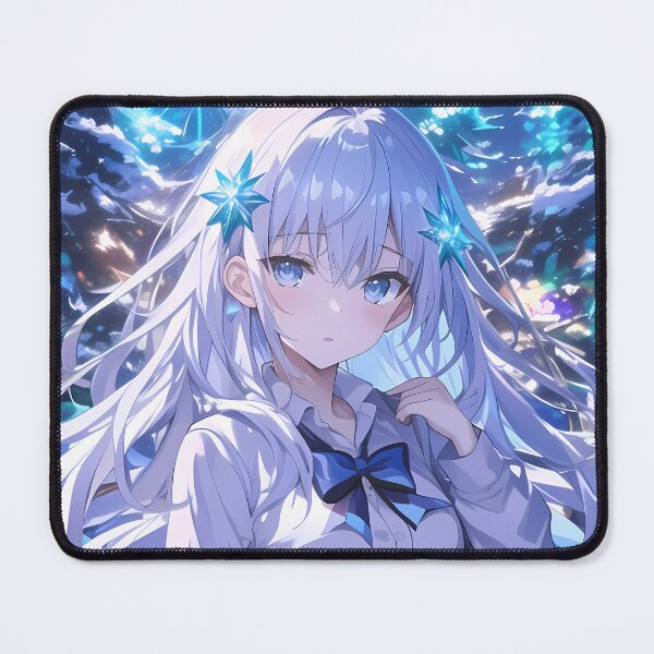 Item preview, Tobiichi Origami Date A Live Winter Snowflakes Blue Glow Serene School Look designed and sold by SuperTeamCanada.