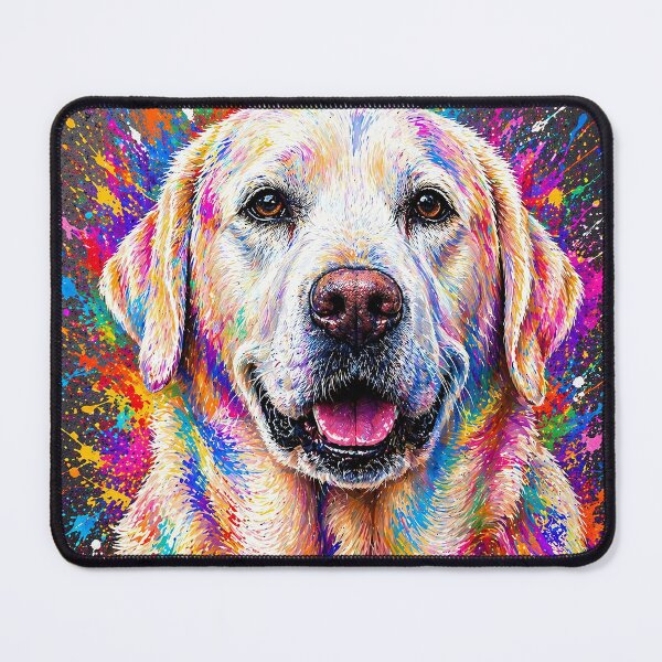 Item preview, Color Splash Labrador Retriever - Vibrant Neon Dog Art Print designed and sold by GMACgraphicsCo.
