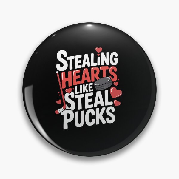Item preview, Stealing Hearts Like I Steal Pucks Valentine's Day Hockey designed and sold by fferomananul.