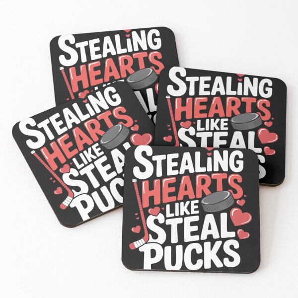 Item preview, Stealing Hearts Like I Steal Pucks Valentine's Day Hockey designed and sold by fferomananul.