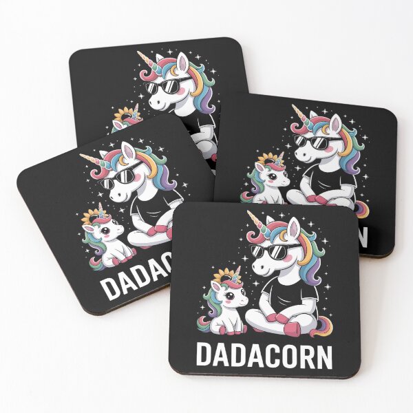 Item preview, Dadacorn Muscle Unicorn A Father Daughter designed and sold by PunkNation-Arts.