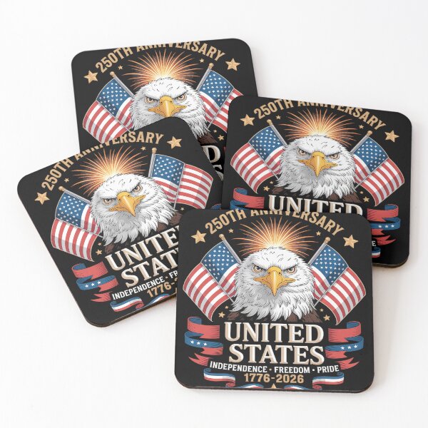 Item preview, USA Independence 250th Anniversary 1776 2026 Patriotic Eagle designed and sold by fferomananul.