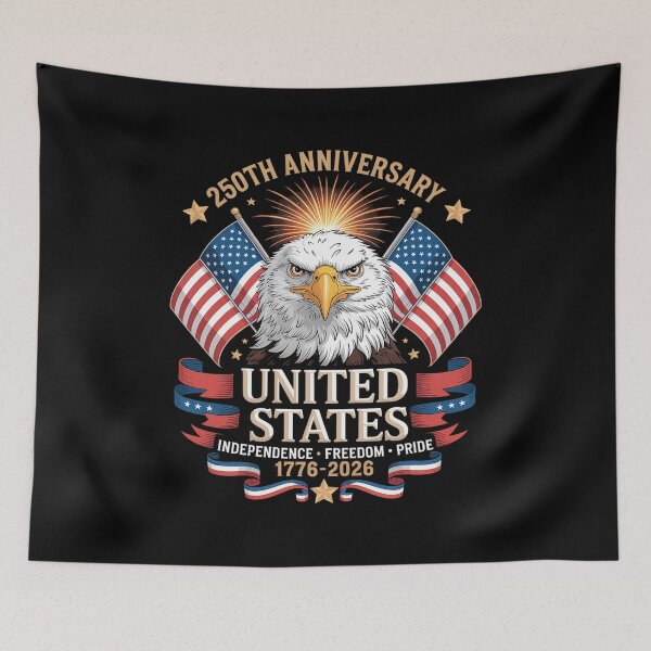 Item preview, USA Independence 250th Anniversary 1776 2026 Patriotic Eagle designed and sold by fferomananul.