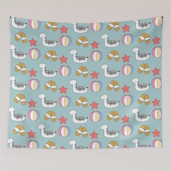 Item preview, Beach Day Summer Essentials Cute Illustration Set designed and sold by ubborn.