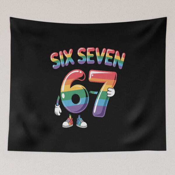 Item preview, 67 LGBT Pride Month LGBTQ Six Seven Flag Gay Lesbian designed and sold by fferomananul.