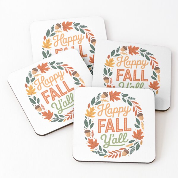 Item preview, Happy Fall Y'all Fall Turkeys Happy Thanksgiving designed and sold by PunkNation-Arts.