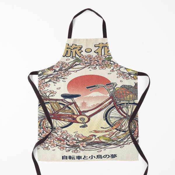 Item preview, Vintage Japanese Retro-Bicycle&Blossom designed and sold by DinsignStudio.