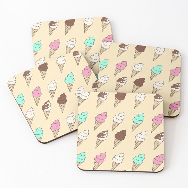 Item preview, Set of Colorful Hand-Drawn Soft Serve Ice Cream Cones designed and sold by ubborn.