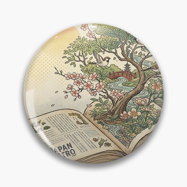 Item preview, Vintage Japanese Retro-Book&Tree designed and sold by DinsignStudio.