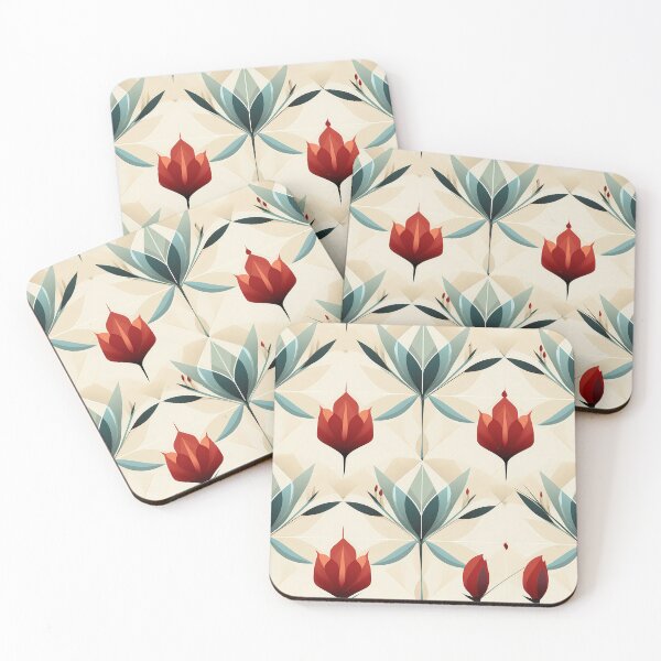 Item preview, Abstract tulip pattern designed and sold by Leylita Design.