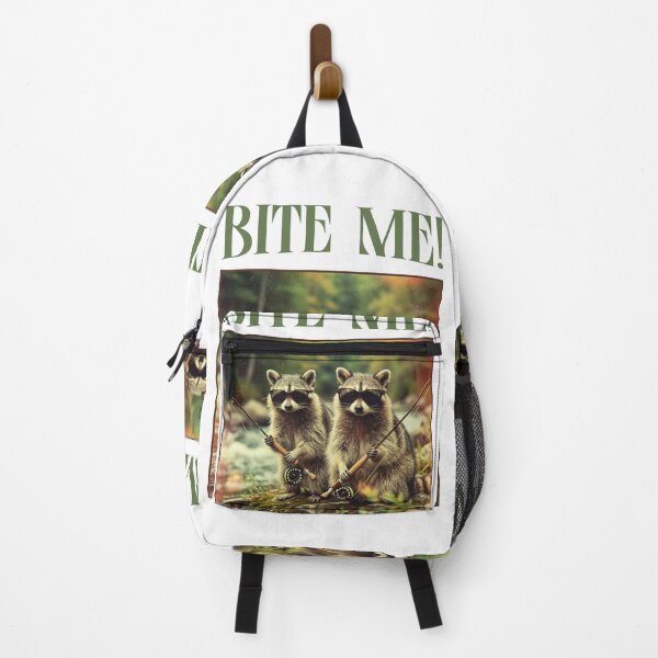 Item preview, Bite Me! Funny Raccoon Fishing designed and sold by shudge_art.