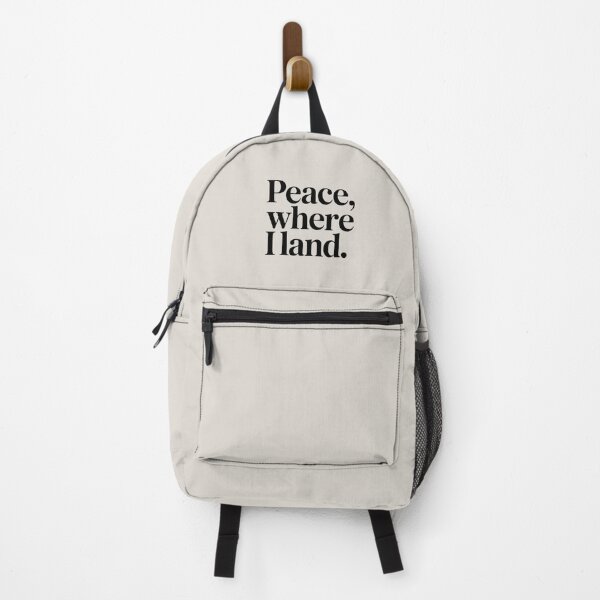 Item preview, Peace, Where I Land – Minimal Inner Peace & Grounding Quote Design designed and sold by Irene Catchmind.