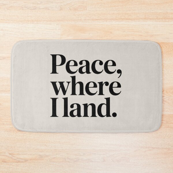 Item preview, Peace, Where I Land – Minimal Inner Peace & Grounding Quote Design designed and sold by Irene Catchmind.