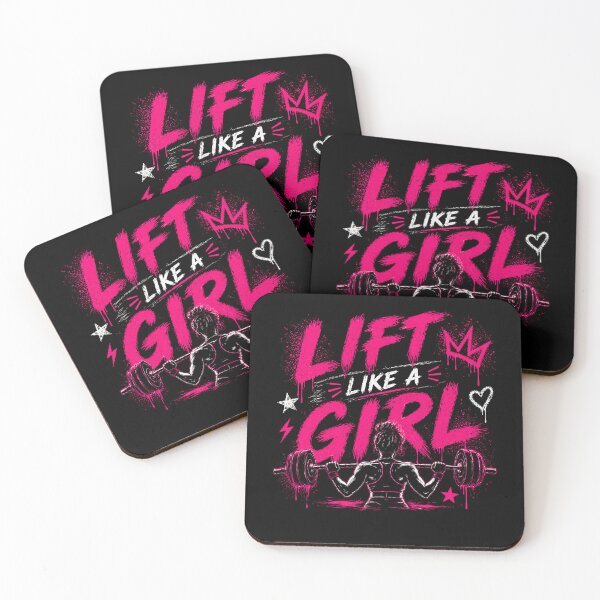 Item preview, Lift Like a Girl Gym Motivation Design designed and sold by StoryInCode.