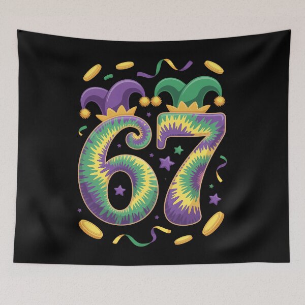Item preview, Mardi Gras Six Seven 6 7 Matching Couple designed and sold by PunkNation-Arts.