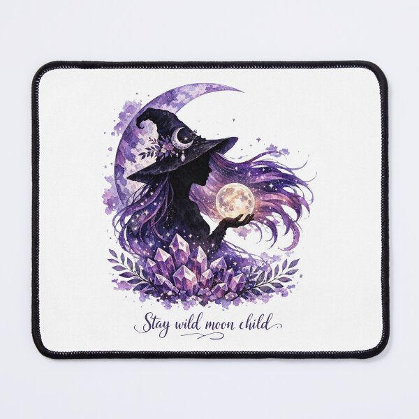 Item preview, Moon Child Witch, Moon, Boho Witchy , Moon Stay Wild Moon Child designed and sold by HyphThonia.
