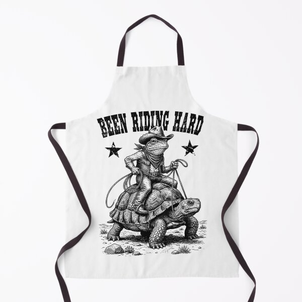 Item preview, Funny Frog Cowboy Turtle Been Riding Hard Wild West designed and sold by GrandeDuc.