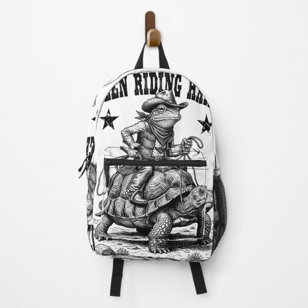Item preview, Funny Frog Cowboy Turtle Been Riding Hard Wild West designed and sold by GrandeDuc.