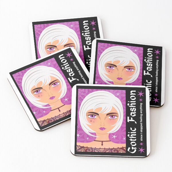 Artikelvorschau, Gothic-Mädchen mit weißen Haaren und violetten Augen – Dunkle Ästhetik, Gothic-Kunst entworfen und verkauft von Corameixa.