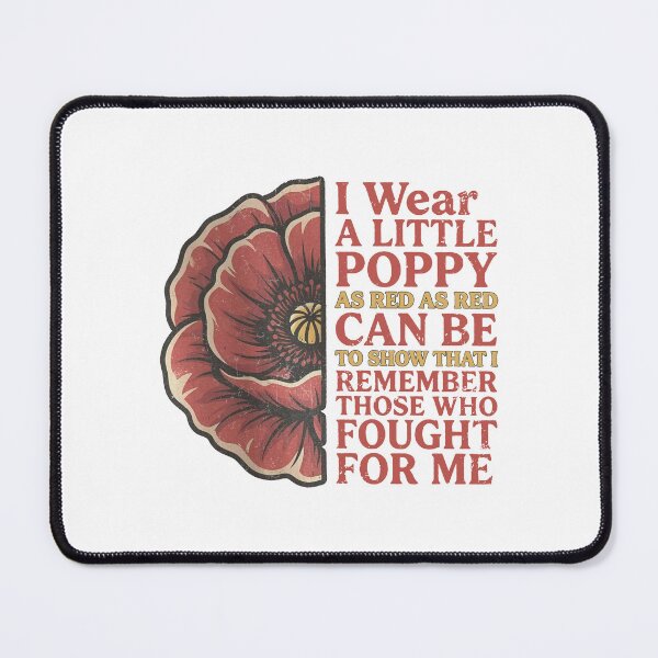 Item preview, Red Poppy Flower Veteran - Lest We Forget, Memorial Day designed and sold by HyphThonia.