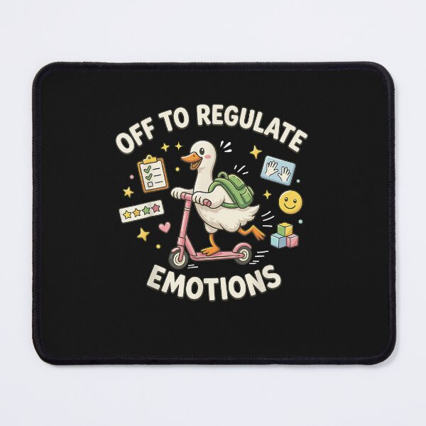 Item preview, Happy Goose Off to Regulate Emotions Cute Wellness Art designed and sold by mytvtoday2020.