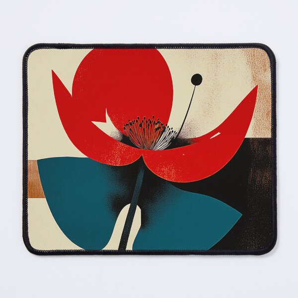 Item preview, The Red Pulse: Modern Minimalist Bloom designed and sold by joycrysstudio.