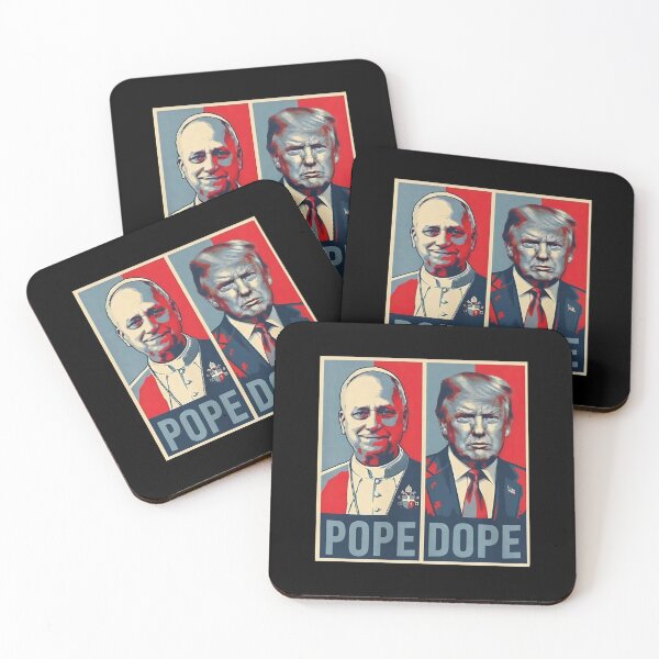 Item preview, The Pope vs. The Dope - Anti-Trump Anti-MAGA designed and sold by HyphThonia.