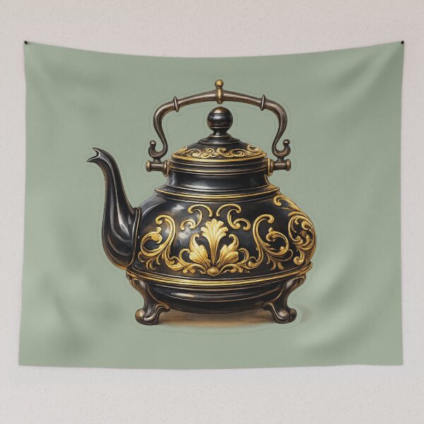 Item preview, Collectible decorative teapot sticker designed and sold by LiriosLand.