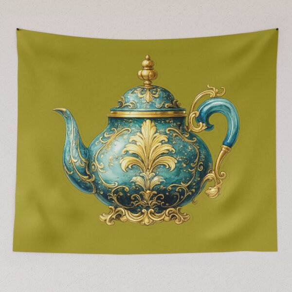 Item preview, Collectible decorative teapot sticker designed and sold by LiriosLand.