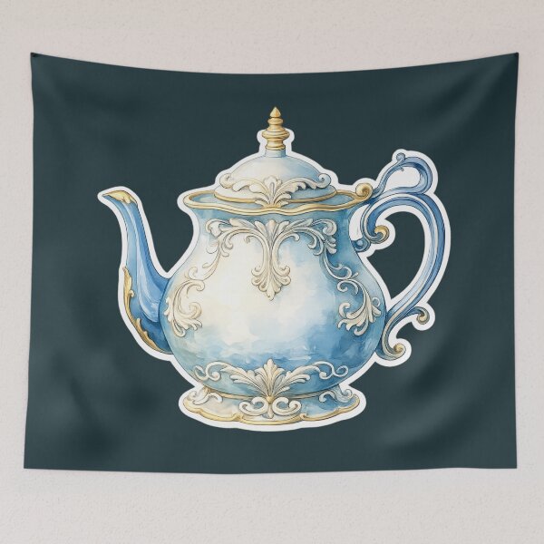 Item preview, Collectible decorative teapot sticker designed and sold by LiriosLand.