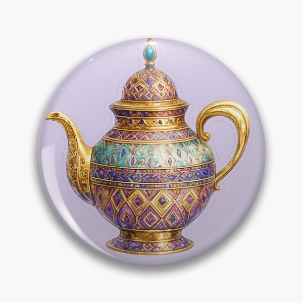 Item preview, Collectible decorative teapot sticker designed and sold by LiriosLand.
