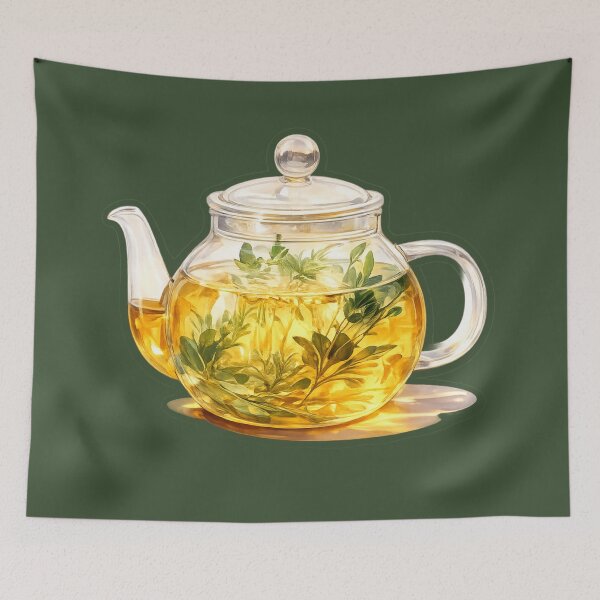 Item preview, Collectible decorative teapot sticker designed and sold by LiriosLand.