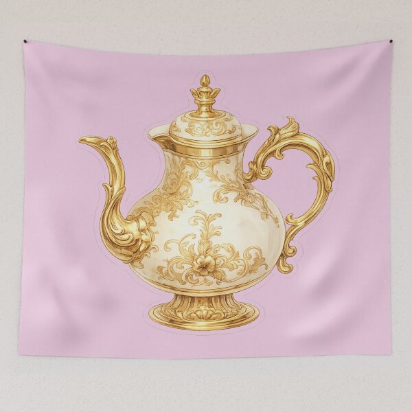 Item preview, Collectible decorative teapot sticker designed and sold by LiriosLand.