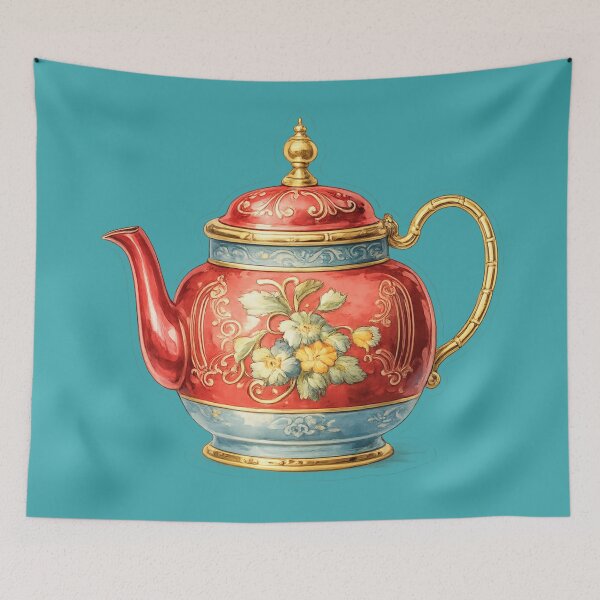Item preview, Collectible decorative teapot sticker designed and sold by LiriosLand.