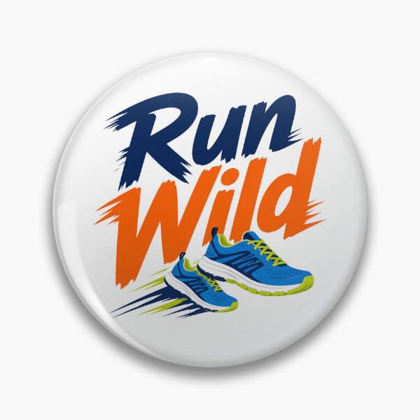 Item preview, Run Wild Running Shoes Bold Typography Runner Gift designed and sold by Old Tree Store .