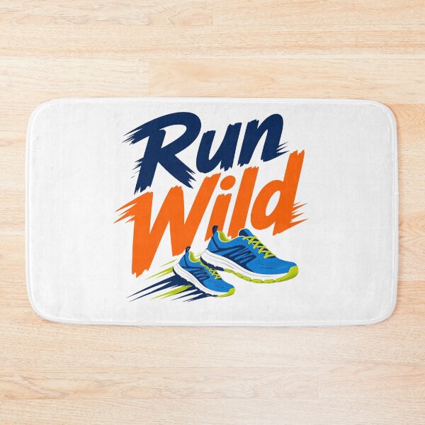 Item preview, Run Wild Running Shoes Bold Typography Runner Gift designed and sold by Old Tree Store .