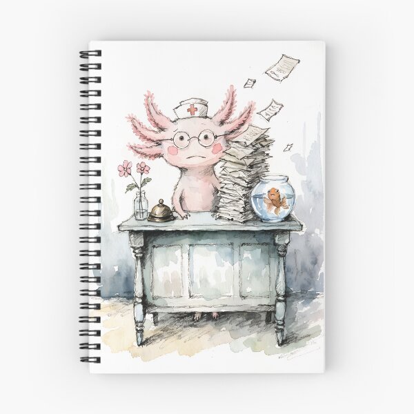 Item preview, Axolotl Nurse Reception Desk Funny Get Well Soon  designed and sold by BestUncommonTee.
