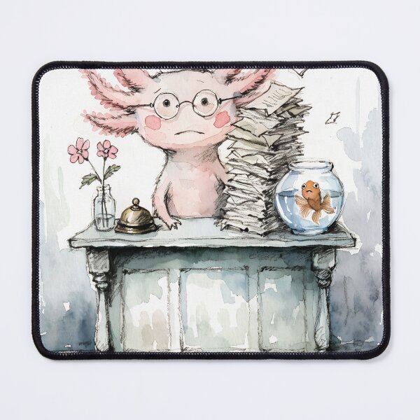 Item preview, Axolotl Nurse Reception Desk Funny Get Well Soon designed and sold by BestUncommonTee.