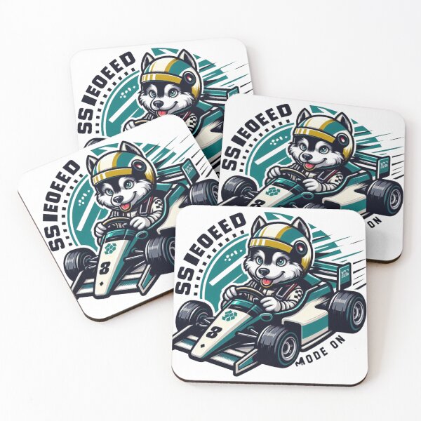 Item preview, Husky Racer Go Kart-Cute Speed Dog Cartoon Street Style designed and sold by carestazafeli.