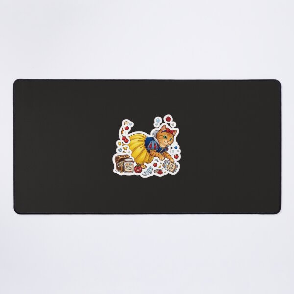 Item preview, Cute Snow White Ginger Cat Princess with Royal Treats Sticker designed and sold by Purely Art Shop.