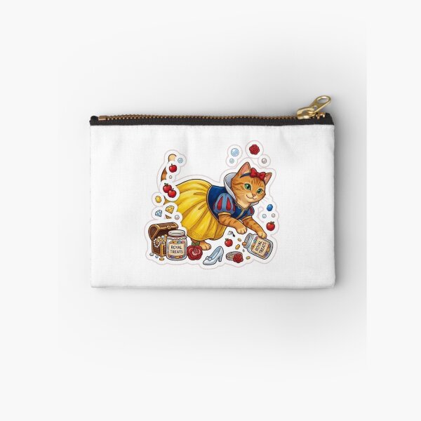 Item preview, Cute Snow White Ginger Cat Princess with Royal Treats Sticker designed and sold by Purely Art Shop.