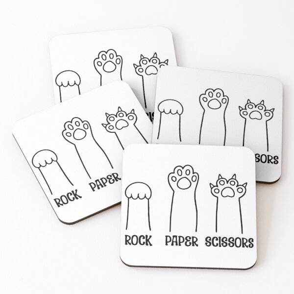 Item preview, Cat Paw Rock Paper Scissors Funny Pet Game designed and sold by Dmo3HarkoArt.