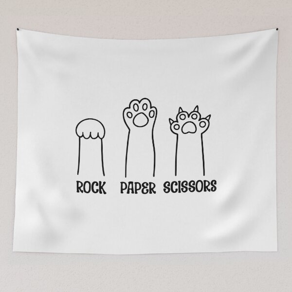 Item preview, Cat Paw Rock Paper Scissors Funny Pet Game designed and sold by Dmo3HarkoArt.