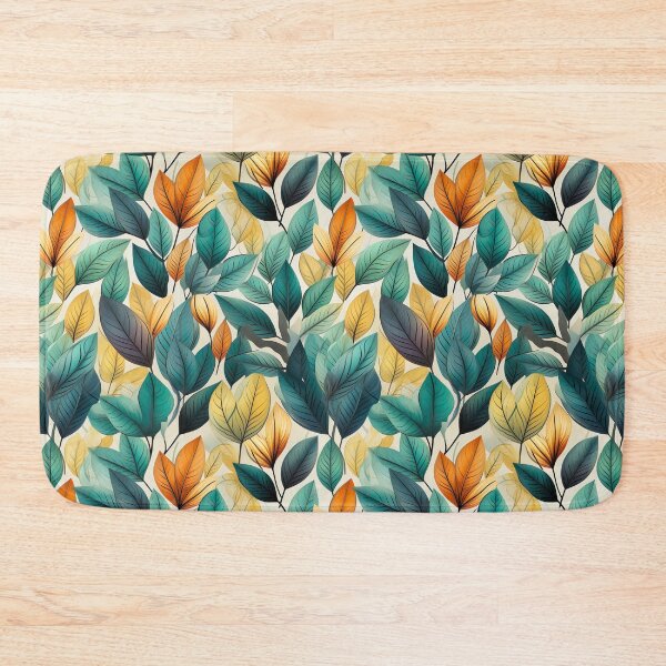Item preview, Green Leaves Seamless Pattern Design designed and sold by Leylita Design.