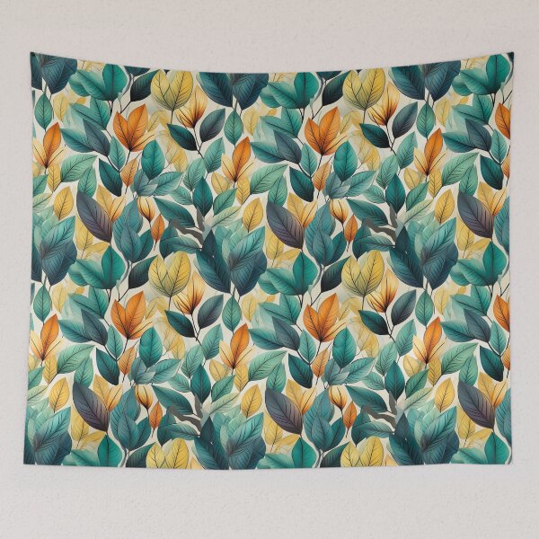 Item preview, Green Leaves Seamless Pattern Design designed and sold by Leylita Design.