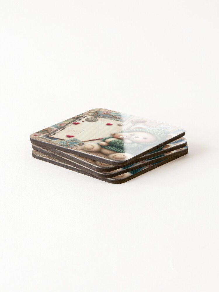 Thumbnail 4 of 5, Coasters (Set of 4), Memory Note designed and sold by Beyondnote-Art.