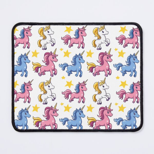 Item preview, Cute unicorn, fantasy world, crystal horn. Seamless pattern designed and sold by Leylita Design.