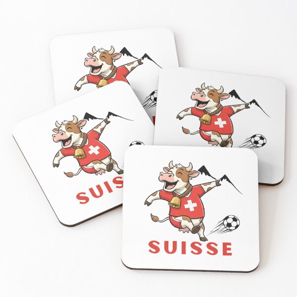 Item preview, Suisse Soccer Fan - Funny Cow Switzerland Football Alps - Game Supporter Swiss Team designed and sold by BeaverFriends.